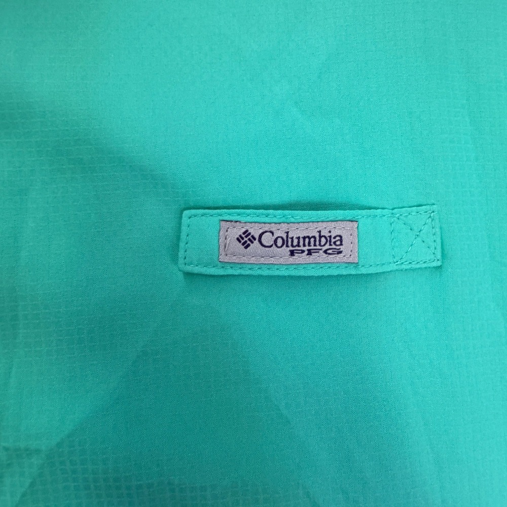 Columbia PFG Shirt Womens XL Green Long Sleeve Button Up Bahama II Fishing Gear - Picture 8 of 14